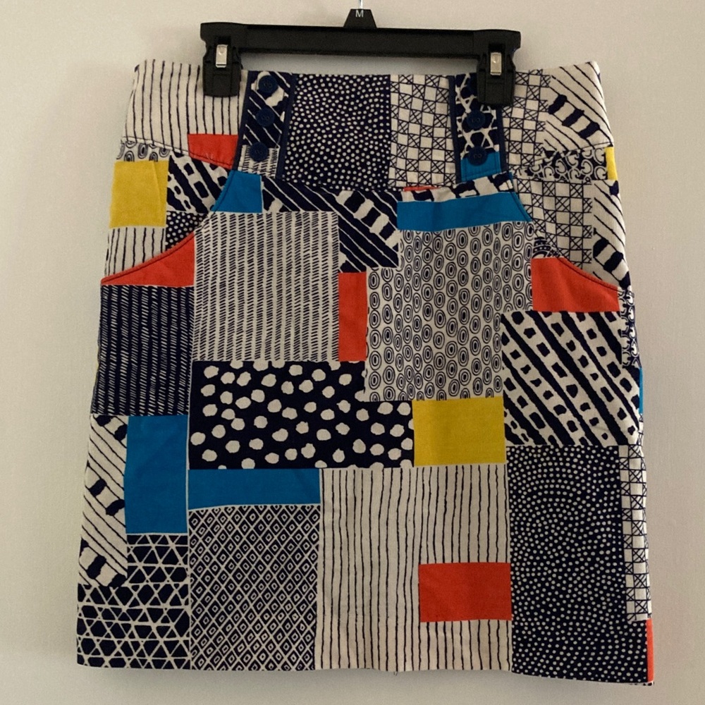 Anthropologie We Heart Vera Corduroy Skirt Patchwork